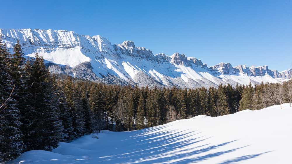 Randonnées hivernales Jura et Vercors